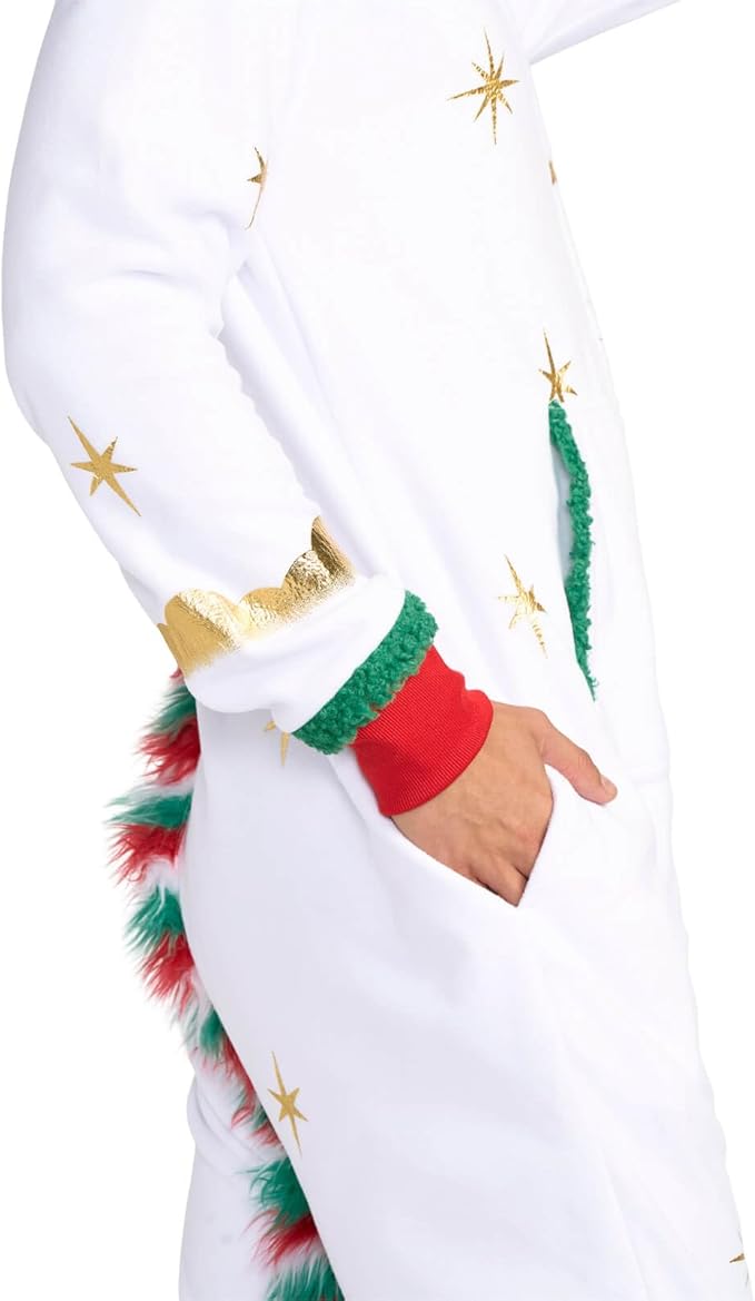 Tipsy Elves Christmas Onesies for Adults - Comfy Unisex Matching Holiday Jumpsuits with Convenient Pockets