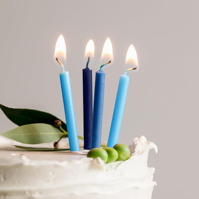 Birthday Candles (Blues) Case of 12-144 Candles Total