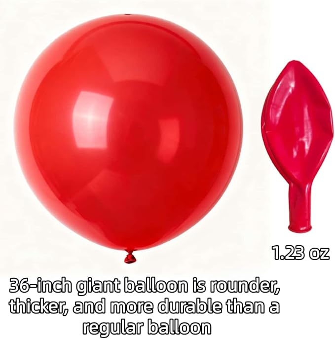 60 Pack Giant Round Balloons 36 Inch 20 Kinds Colors Latex Colorful Party Big Balloon Bulk for Various Party Events Decorations