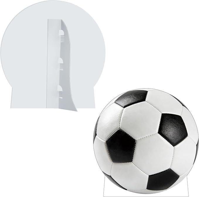 Soccer Cardboard Cutout, 6FT Life Size Cutouts Decor for Sports Themed Party Backdrop, Photo Booth Props, Birthday Table Centerpieces, Soccer Game Stand Up Display
