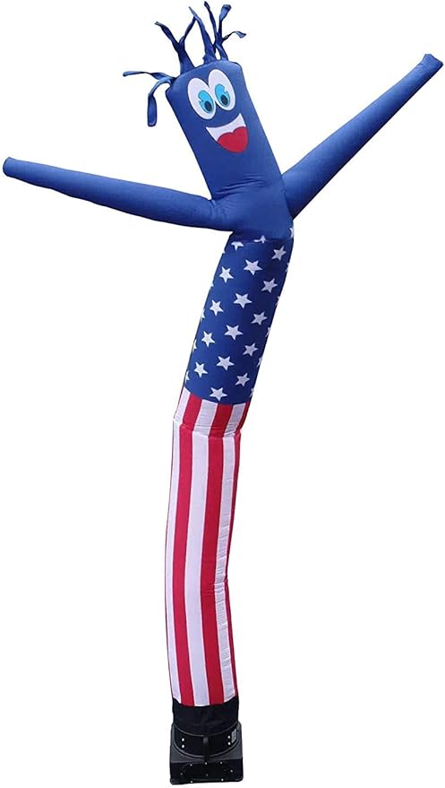 American Flag USA 18 Foot Tall Inflatable Tube Man Air Powered Waving Puppet, Air Blower Motor Included Dancer by Feather Flag Nation