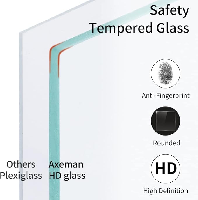 Axeman 16x16 Picture Frame with Mat for 12x12, Solid Oak Wood Square Picture Frame with Tempered Glass, Wooden Square Photo Frame 16''x16'' for Art Photo and Prints, Set of 2, Walnut