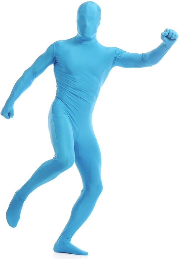 Aniler Men's and Women's Spandex Full Body Zentai Costume Bodysuit