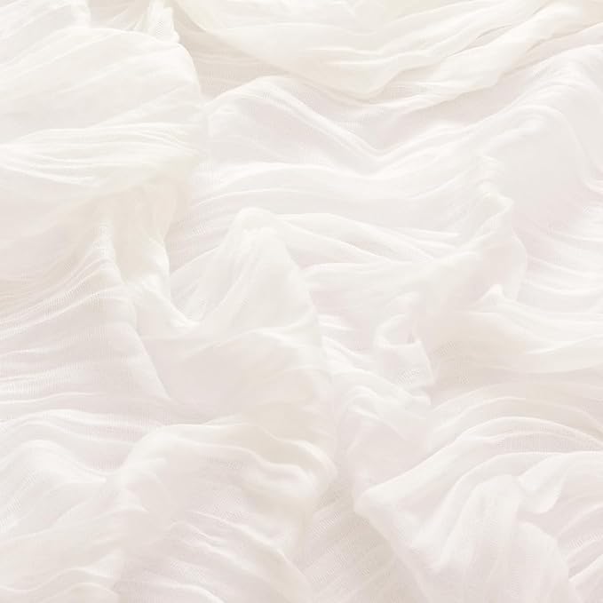 100 Pack Ivory White Cheesecloth Napkins Spring Cloth Napkins Set of 100 Dinner Napkins Bulk 21x21 Inches for Wedding Bridal Shower Baby Shower Valentine's Day