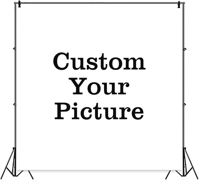 Leowefowa 8x8ft Custom Backdrop Personalized Photography Backdrop Vinyl Custom Banner Customized Your Image Birthday Bridal Baby Shower Wedding Gender Reveal Anniversary Party Decor