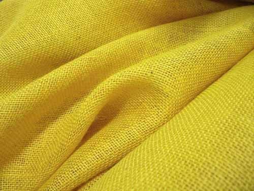 VDS Natural Burlap Chair Sashes Rustic Hessian Jute Bow Ribbon Ties for Wedding Party Birthday Anniversary Banquet Reception (6 X 108 Inch) (Pack of 25) (Yellow)
