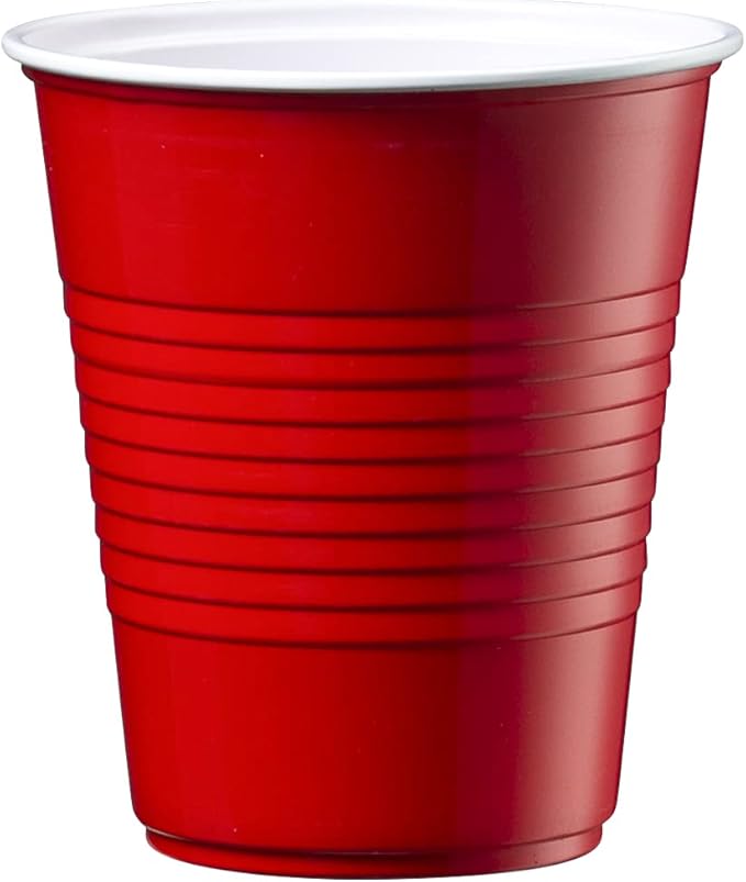 Comfy Package [Case of 1,600 12 oz. Disposable Plastic Red Cups, Party Drinking Cups for Events and Everyday Use