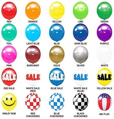 Weatherproof Reusable Balloon Triple Cluster Pole Kit - Helium Free Plastic Outdoor Balloons