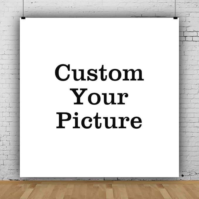 Leowefowa 7x7ft Custom Backdrop Personalized Photography Backdrop Vinyl Custom Banner Customized Your Image Birthday Bridal Baby Shower Wedding Gender Reveal Anniversary Party Decor
