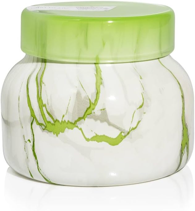 Capri Blue Modern Marble Jar Candles - Luxury Scented Candles for Home - Long Lasting Soy Wax Blend - Scented Home Decor Gifts - Honeydew Crush (8 oz)