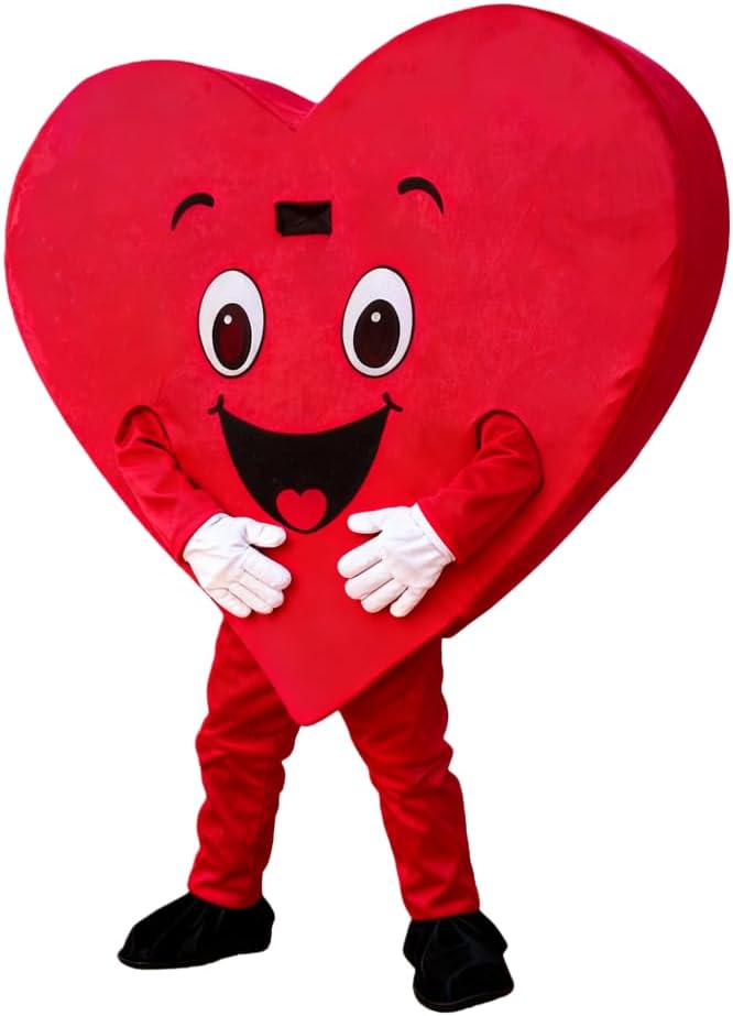 Adult Heart Costume for Valentine's Day, Weddings, Proposals, Halloween Parties, Red Heart Cosplay Costume