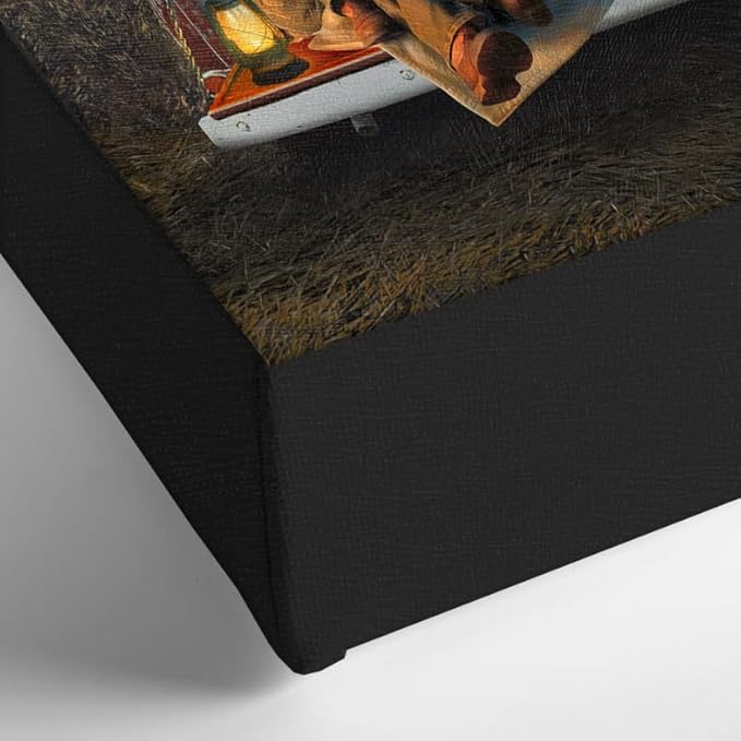 Personal-Prints STARGAZERS | Custom Romantic Wall Art Gift | Personalized With Your Names on the Classic 1954 Chevy | Anniversary, Wedding, Valentine's Day Gift (8"x10" Easel Backed Canvas)