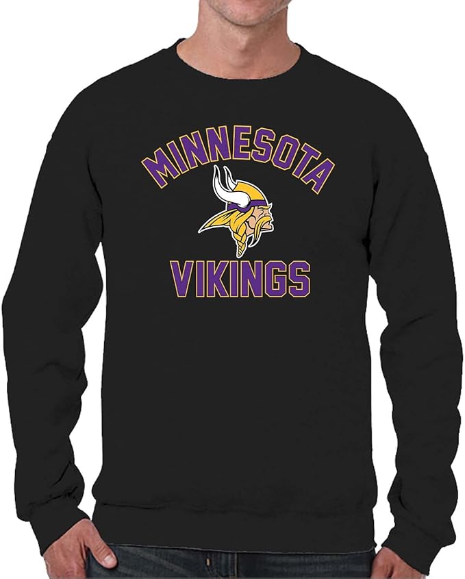 Team Fan Apparel NFL Adult Gameday Football Crewneck Sweatshirt - Cotton Blend - Stay warm, comfortable & stylish on game day