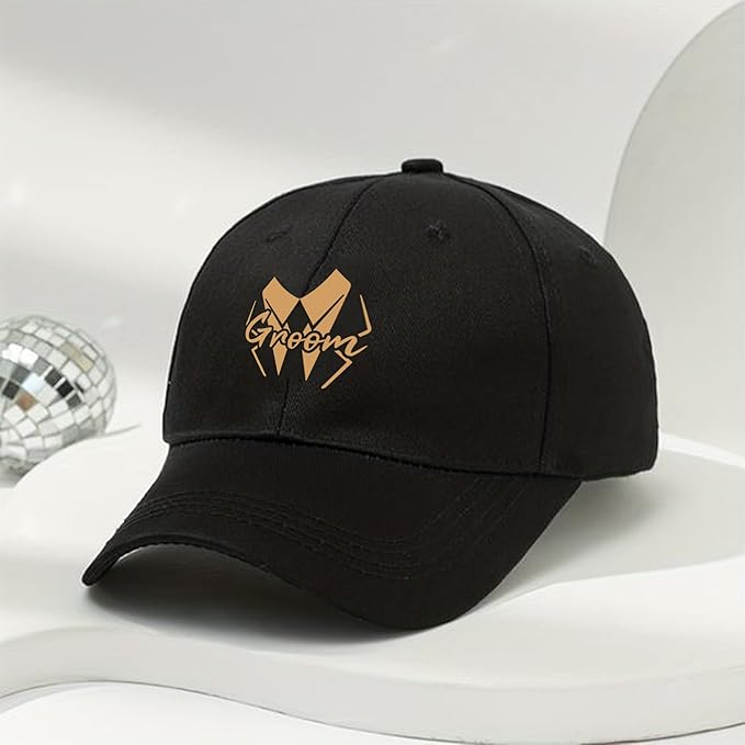 LADY&HOME Bachelor/Bachelorette Party Baseball Hats Set, Embroidered Adjustable Cotton Truck Caps