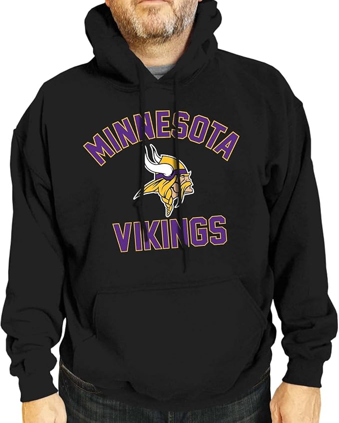 Team Fan Apparel NFL Adult Gameday Hooded Sweatshirt - Poly Fleece Cotton Blend - Stay Warm and Represent Your Team in Style