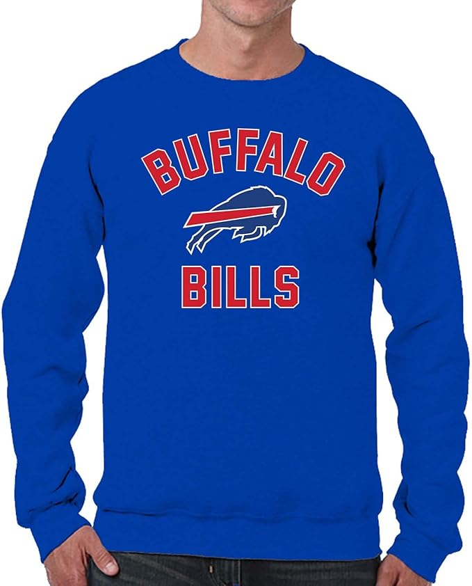 Team Fan Apparel NFL Adult Gameday Football Crewneck Sweatshirt - Cotton Blend - Stay warm, comfortable & stylish on game day