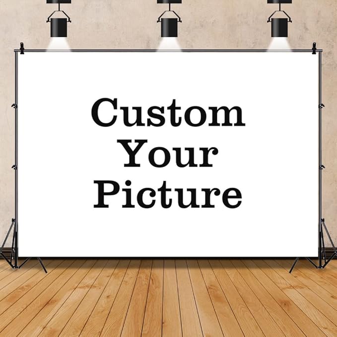 Leowefowa 12x6ft Custom Backdrop Personalized Photography Backdrop Vinyl Custom Banner Customized Your Image Birthday Bridal Baby Shower Wedding Gender Reveal Anniversary Party Decor