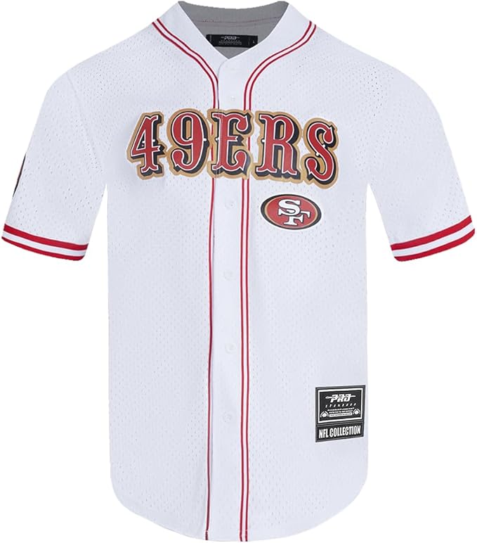 Pro Standard Mens NFL Mesh Button Down Top