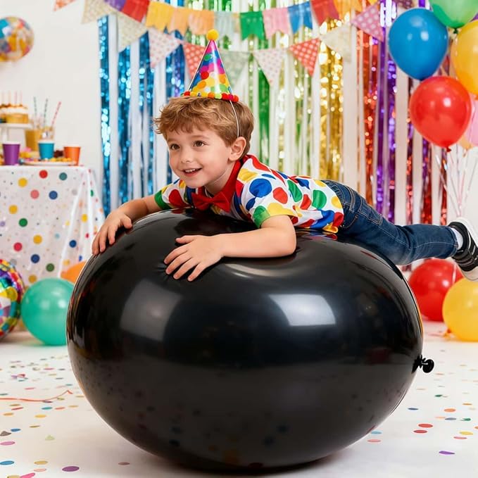 60 Pack Giant Round Balloons 36 Inch 20 Kinds Colors Latex Colorful Party Big Balloon Bulk for Various Party Events Decorations