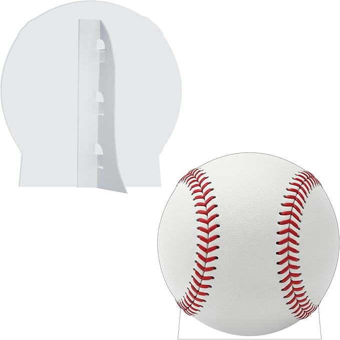Baseball Cardboard Cutout, 5FT Life Size Cutouts Decor for Sports Themed Party Backdrop, Photo Booth Props, Birthday Table Centerpieces, Baseball Game Stand Up Display