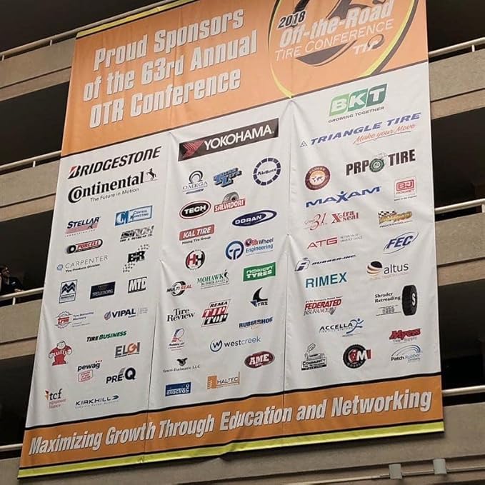Custom Vinyl Banner, 14oz Premium Coated Vinyl, Full Color, indoor/outdoor Heavy Duty Sign, Design Online or Print Your Design file. 1 Sided (5 X 25 ft (H X W))