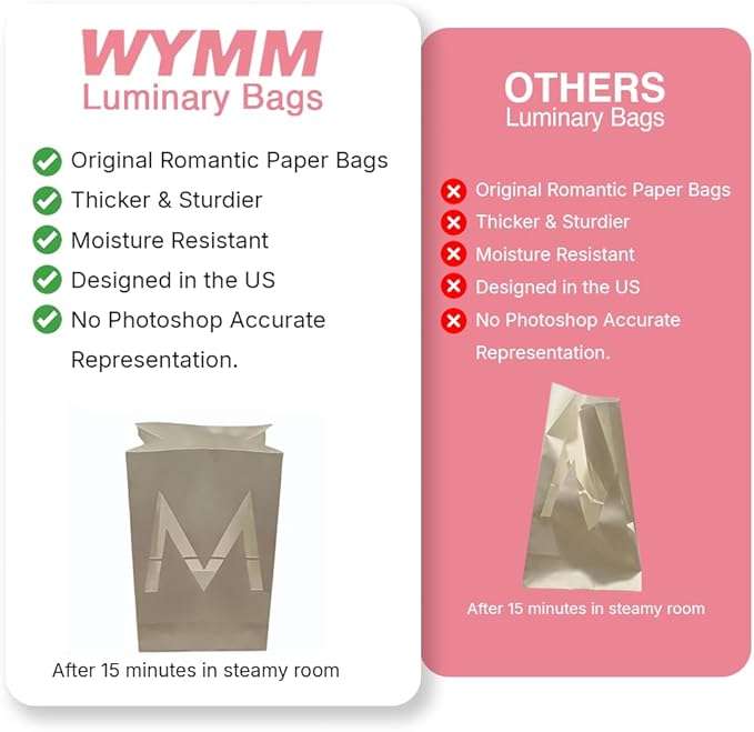 “MR & MRS” light up letters with Tealight Candles and Rose petals included. Luminary Paper Bags to be used as Wedding Decorations for Reception or as Newlywed Gift for the Honeymoon Suite