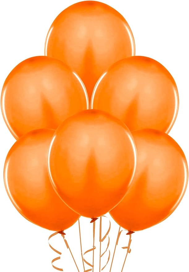 PMU Balloons 17 Inch PartyTex Premium Orange Latex Pkg/72