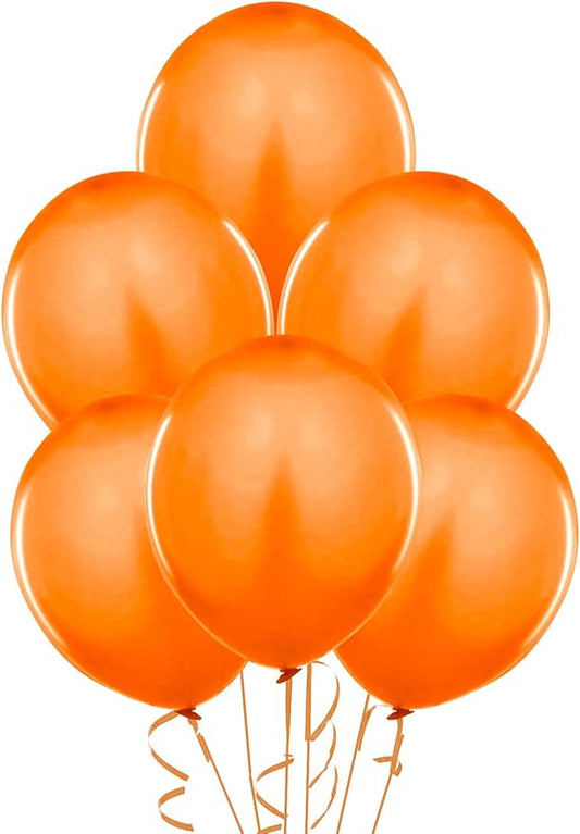 PMU Balloons 17 Inch PartyTex Premium Orange Latex Pkg/72