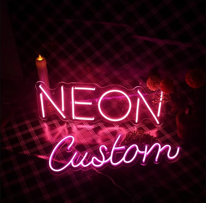 Ulalaza Custom Neon Signs, Personalized Neon Light for Wall Decor, Wedding Birthday Party Gift, Home Business Shop Name Logo