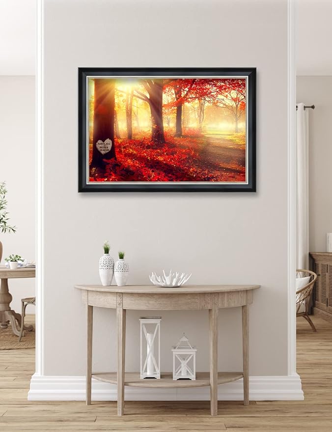 IPIC - You Are My Sunshine, Personalized Ideal Gift Custom Framed Wall Art with Names and Date, Giclee Prints with Solid Wood Frame, Unique and Memorable Present. Wall Art for Home Decor.