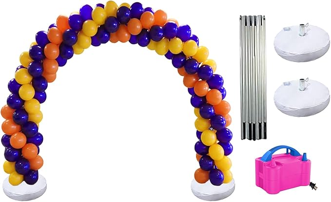 PMU DIY Professional Balloon Arch Premiere Kit (Multicolor) Balloon Garland for Party Decoration, Decoration Kit for Birthday Party, Wedding, Graduation, Baby Shower (41702-61646-73005) Pkg/1