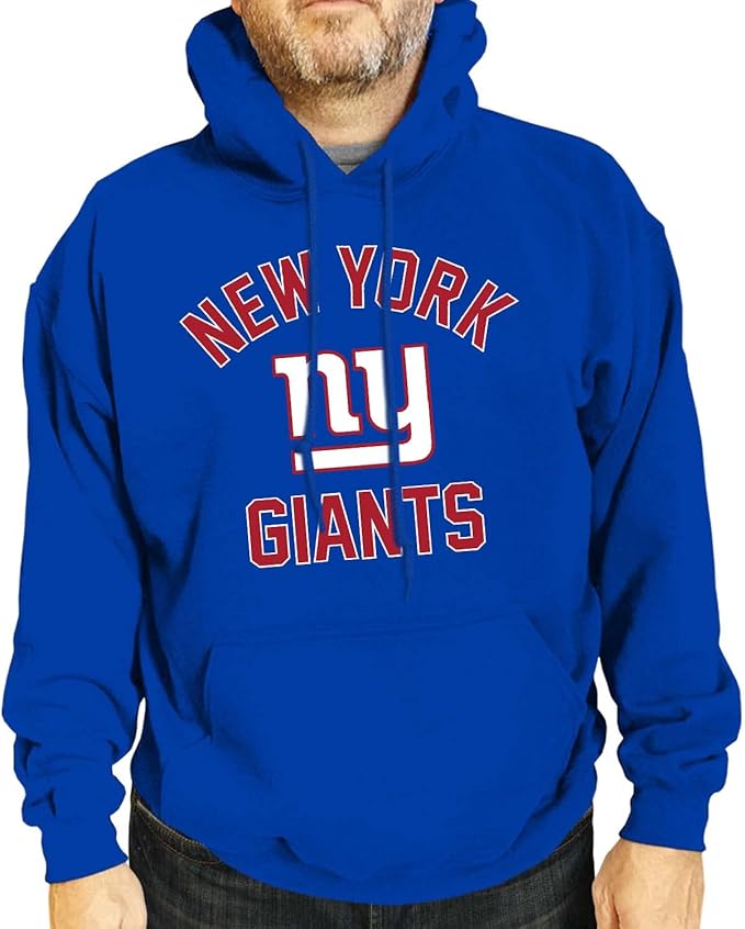 Team Fan Apparel NFL Adult Gameday Hooded Sweatshirt - Poly Fleece Cotton Blend - Stay Warm and Represent Your Team in Style