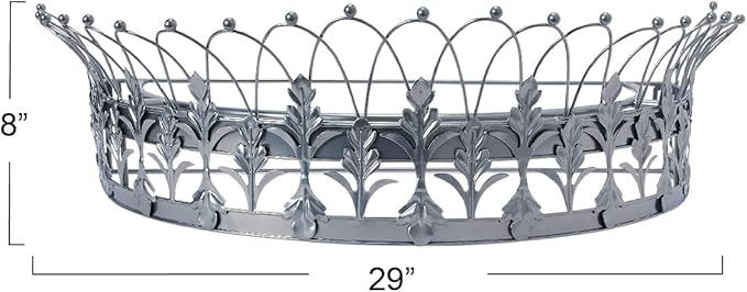 Creative Co-Op Decorative Metal Curtain or Canopy Crown