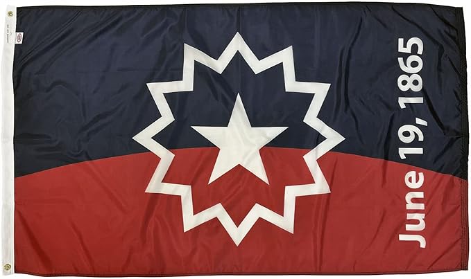 FlagSource Juneteenth Commemorative Nylon Patriotic Flag, 4x6'
