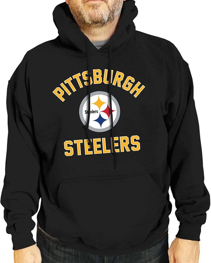 Team Fan Apparel NFL Adult Gameday Hooded Sweatshirt - Poly Fleece Cotton Blend - Stay Warm and Represent Your Team in Style