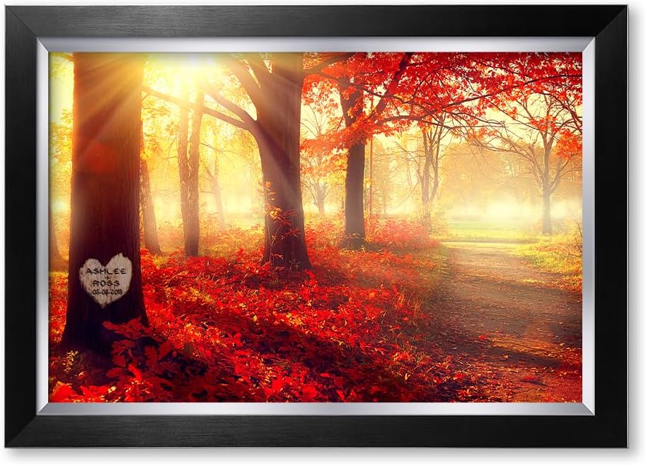 IPIC - You Are My Sunshine, Personalized Canvas Wall Art with Names and Date on for Home Decor, Customized Gift for Anniversary,Wedding,Birthday and Holidays.