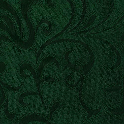 Ultimate Textile Somerset Damask Hunter Cloth Napkins - 17" x 17" (Set of 24) Wrinkle & Stain Resistant Polyester, Machine Washable for Weddings & Events