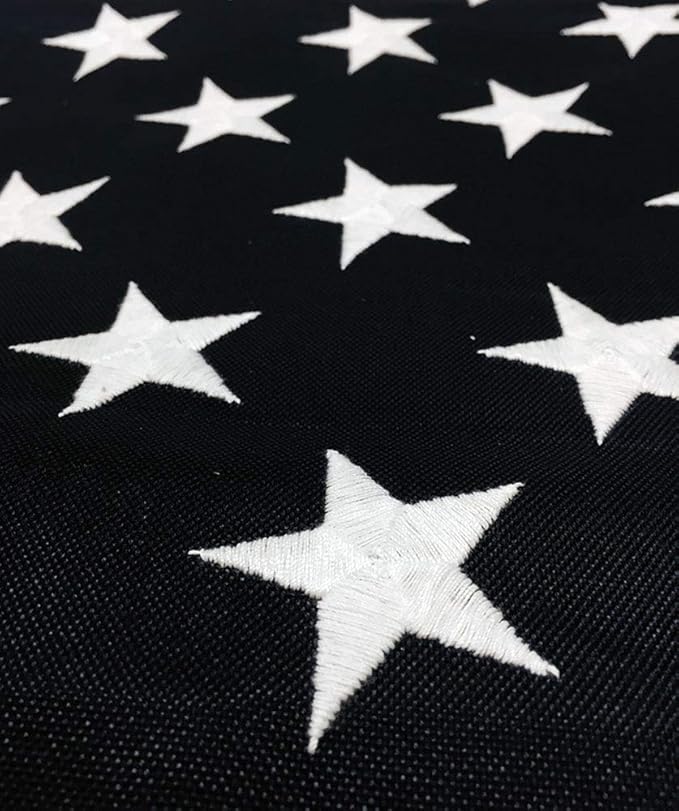 All Star Flags Heavy-Duty American Flag 4x6' -100% Made in The USA- Durable, Long Lasting, Polyester Fabric - Embroidered Stars, Sewn Stripes, 4 Rows of Lock Stitching on The Fly End, High Wind Usage