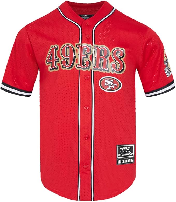 Pro Standard Mens NFL Mesh Button Down Top