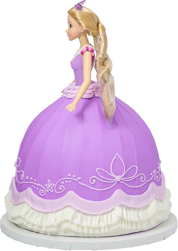 DecoPac Disney Princess Doll Signature Cake DecoSet Cake Topper, Plastic, Rapunzel, 11"