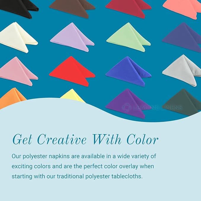 Polyester Cloth Napkins - Washable Soft Table Linens - Durable & Elegant for Dining, Restaurants, Weddings, Events, Rentals, Banquets, & Parties - Premium Quality Set of 150, Gold, 17"x17"