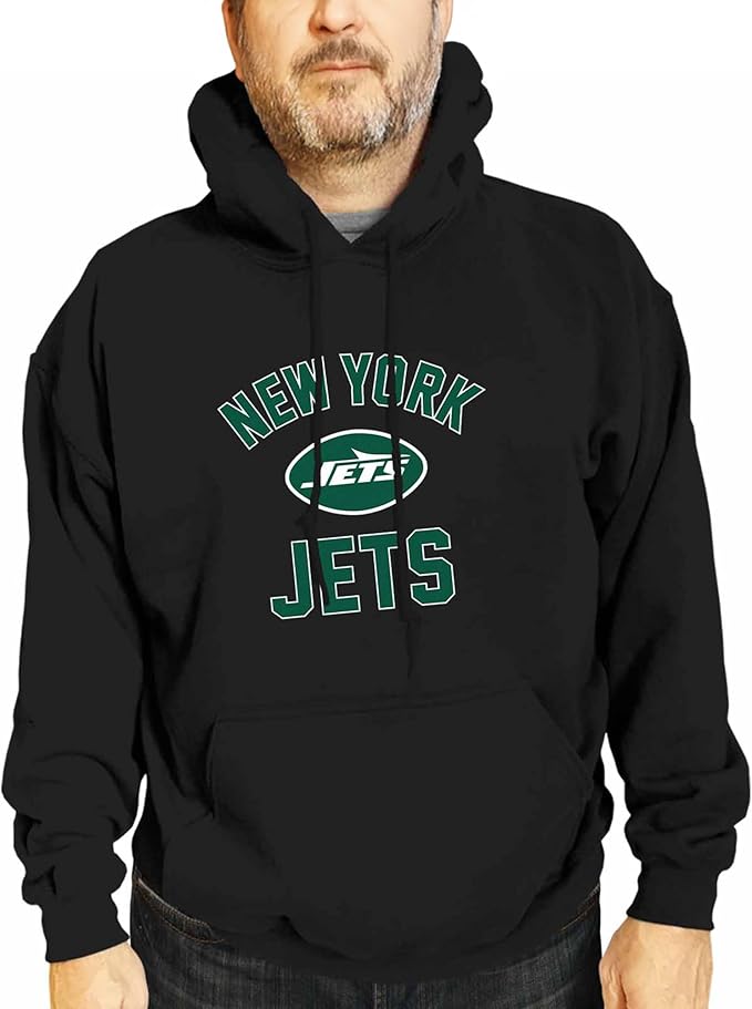 Team Fan Apparel NFL Adult Gameday Hooded Sweatshirt - Poly Fleece Cotton Blend - Stay Warm and Represent Your Team in Style