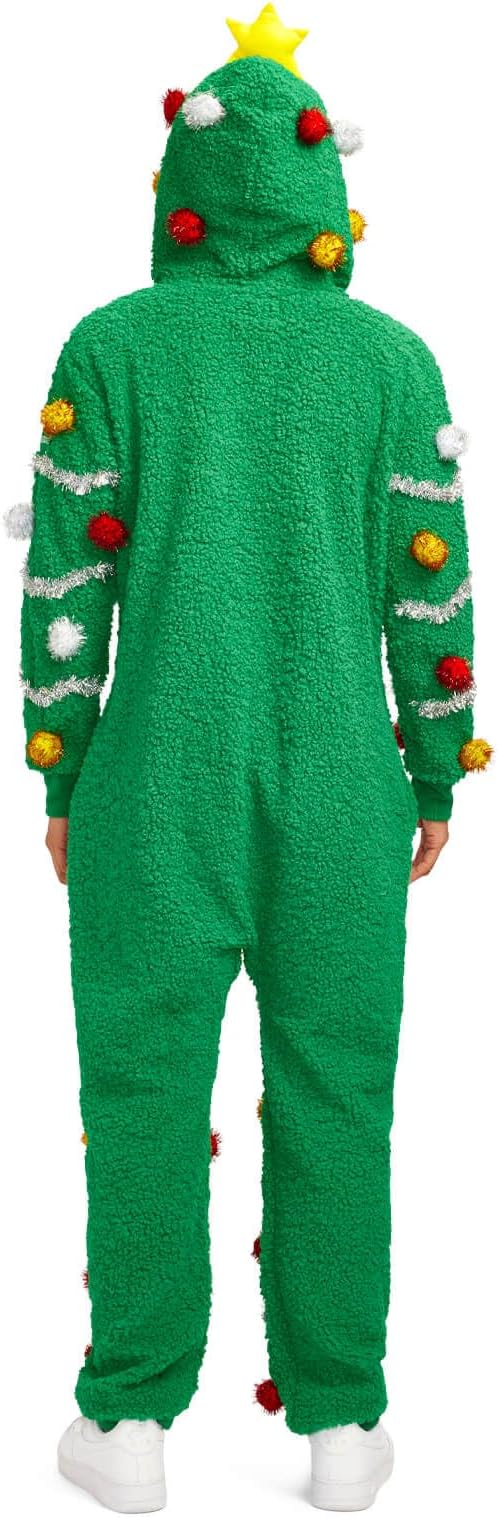 Tipsy Elves Christmas Onesies for Adults - Comfy Unisex Matching Holiday Jumpsuits with Convenient Pockets