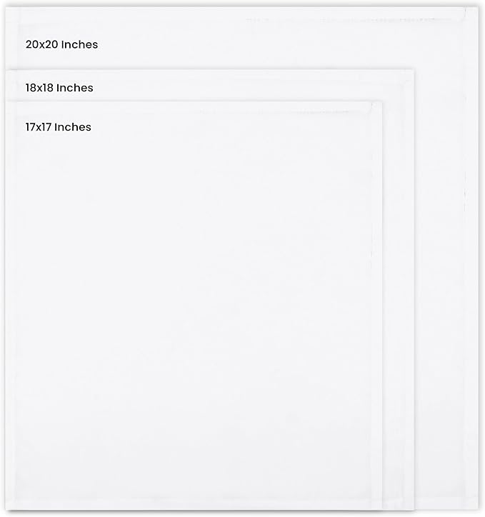 Utopia Home [288 Pack, White] Cloth Napkins 17x17 Inches, 100% Polyester Hemmed Edges, Washable and Reusable Ideal for Parties, Weddings and Dinners