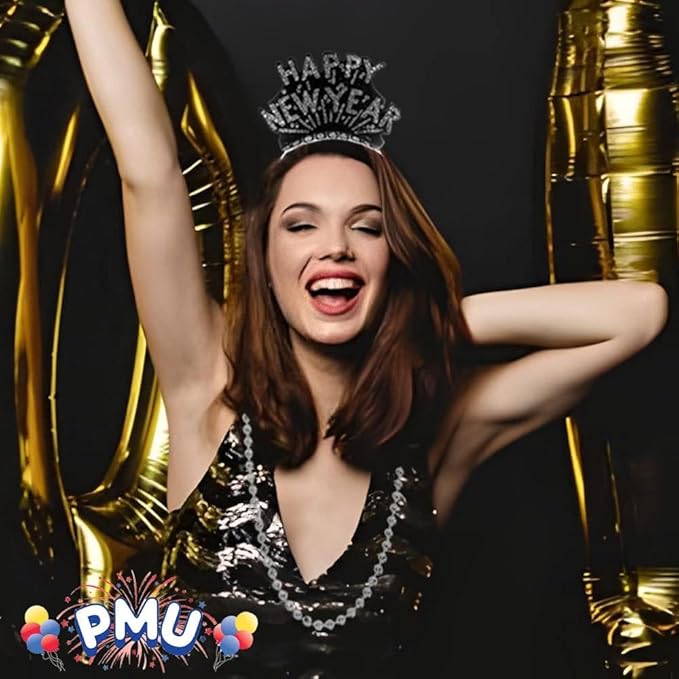PMU New Year’s Eve Party Supplies Silver Bonanza Party Assortment for 100 People (100/Pkg) Pkg/1