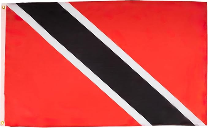 AZ FLAG Set of 10 Trinidad and Tobago Flags - 90 x 60 cm - Trinidadian Flag 100% Polyester with Integrated Metal Eyelets