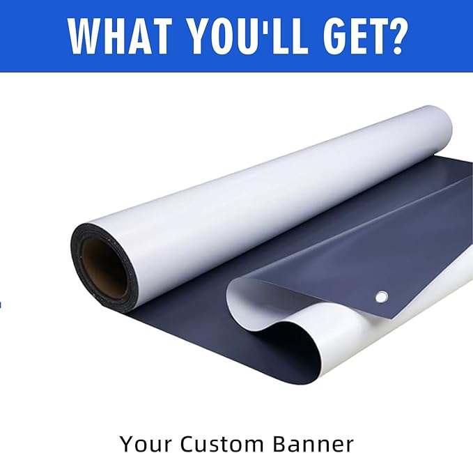 Custom Banner for X Stand 31.5" X 70.86", Banners and Signs Customize, Custom Retractable Banner for Business, Display, Store, Wedding, Graduation, Outdoor Indoor Events - Made in USA（Only Banner）