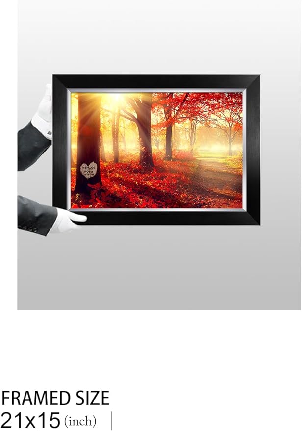 IPIC - You Are My Sunshine, Personalized Artwork with Names and Date on for Home Decor, Customized Gift for Anniversary,Wedding,Birthday and Holidays. Picture size: 18x12, Framed Size: 21x15