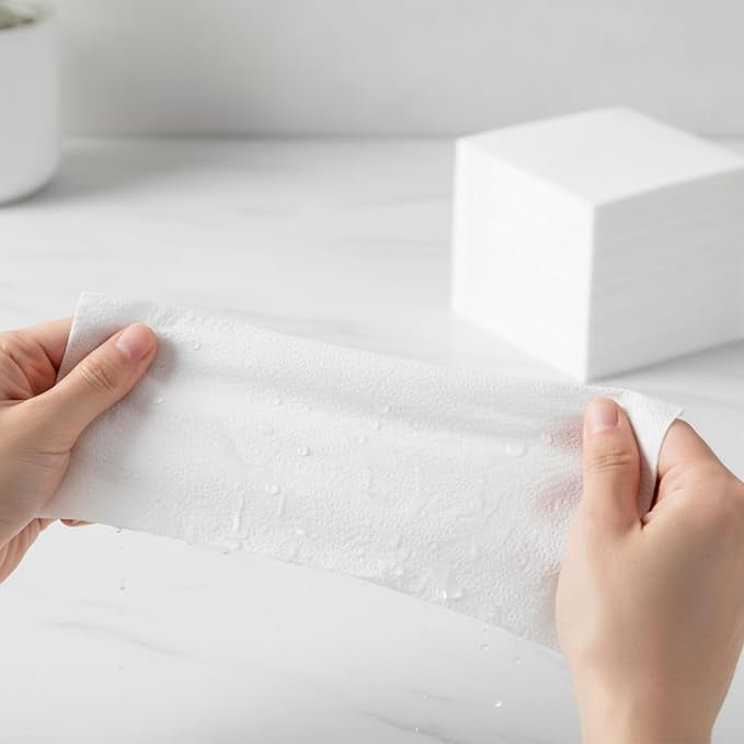 Henoyso 1500 Pack 2 Ply White Cocktail Napkins Bulk 9.8'' x 9.8'' Disposable Dinner Beverage Paper Napkins for Wedding Bar Party Birthday Cocktail Holiday Elegant Restaurant Event