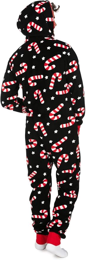 Tipsy Elves Christmas Onesies for Adults - Comfy Unisex Matching Holiday Jumpsuits with Convenient Pockets